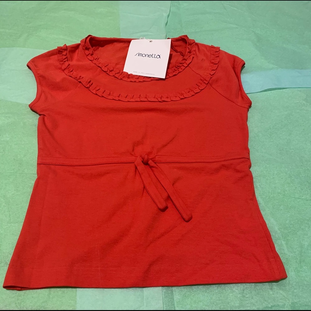 Girls size 10 Simonetta Top (NWT) made in Italy